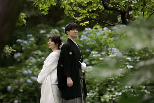 背中合わせ