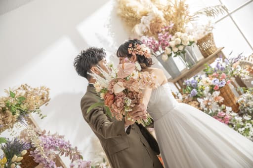 お花屋さんで1