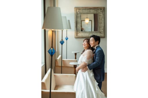 最後はバックハグ！