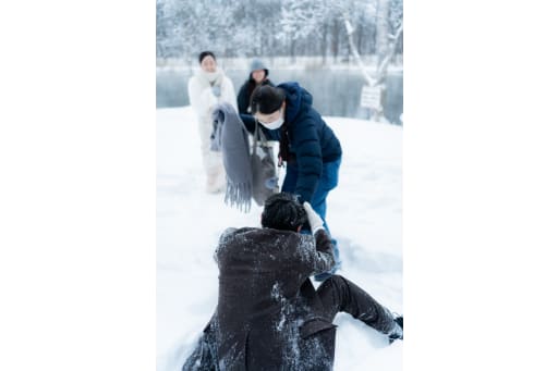 スタッフがしっかり救出いたしました！笑　寒い中本当にお疲れ様でした！