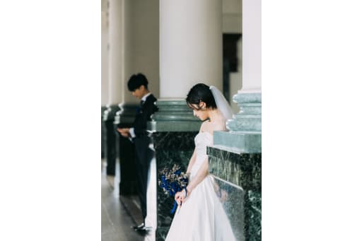 柱を生かした撮影♪