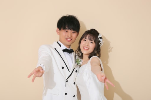 締めはピースで！