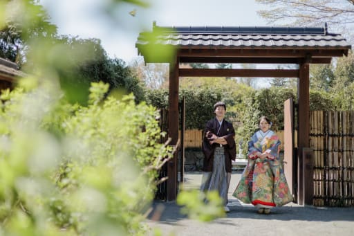 日本庭園の中でも撮影していきます