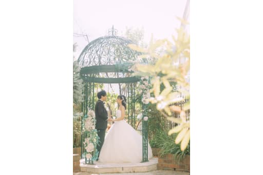 外にはこんな素敵なガーデンが