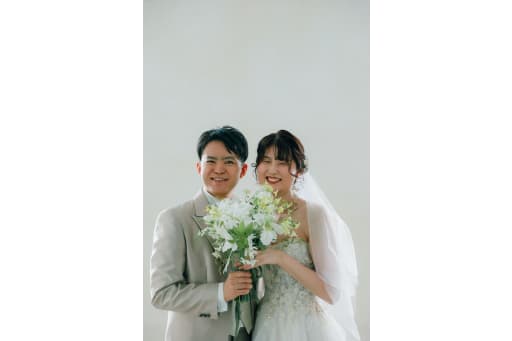 撮影の最後は、笑顔で満ちたお二人のショット。