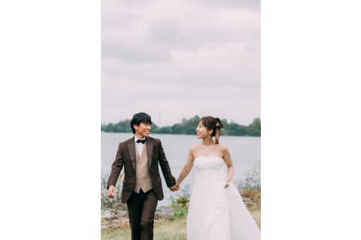 琵琶湖でお散歩風景