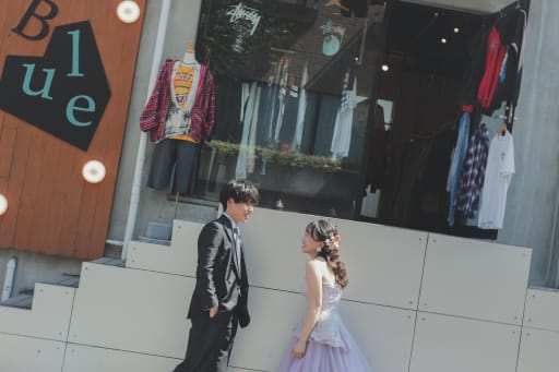 見つめ合うおふたり