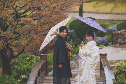 和傘は雨よけだけではなく撮影アイテムに早変わりです