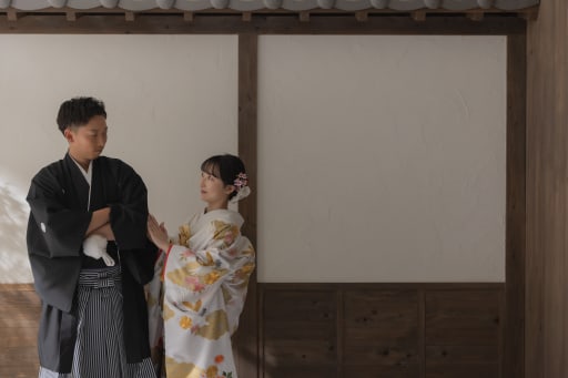 見つめ合いショット