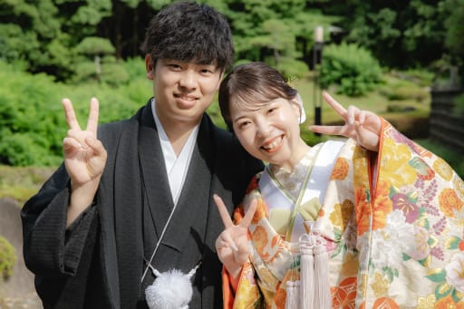 最後はピース！