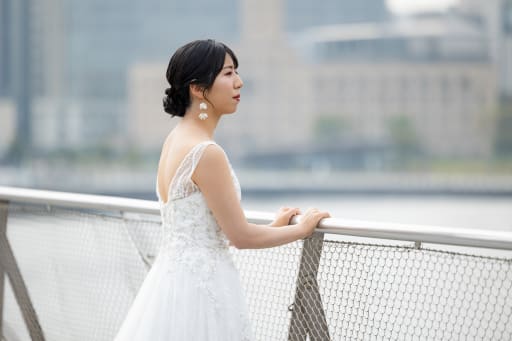 まずは新婦さんのカットから