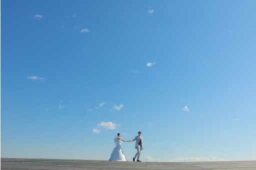 世界に二人きりみたい。果てしなく続く青い世界