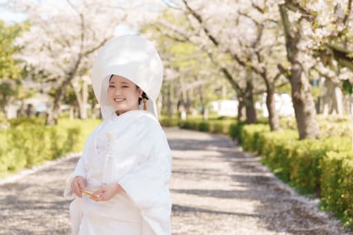 綿帽子で