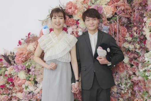 2人の好きなアイテムと一緒に。