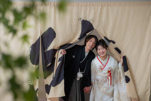 のれんを使って