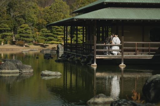 池からのおふたり