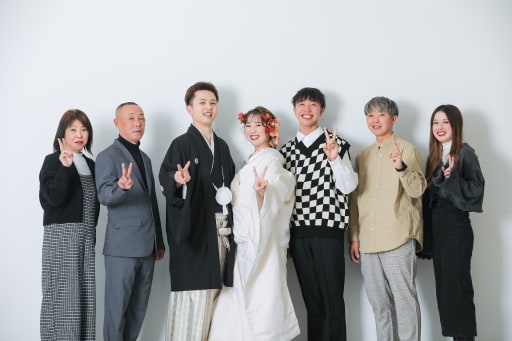 ご新婦様のご家族と！