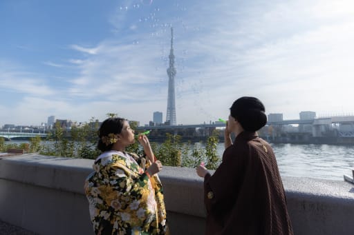 シャボン玉もできます！