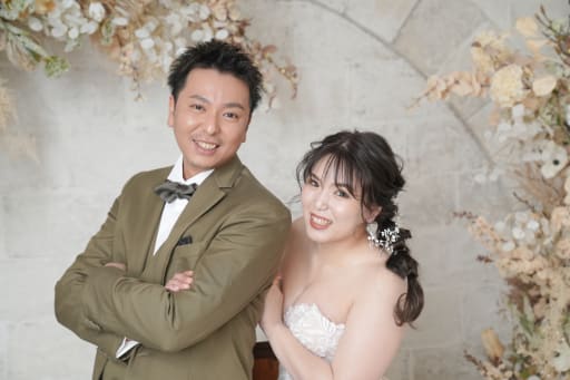 お二人のいつもの笑顔がかわいい！