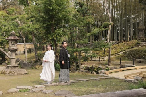 次は瑜伽山園地にて和装撮影です◎