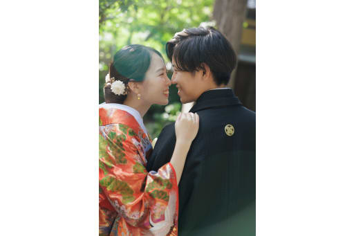 見つめ合うおふたり