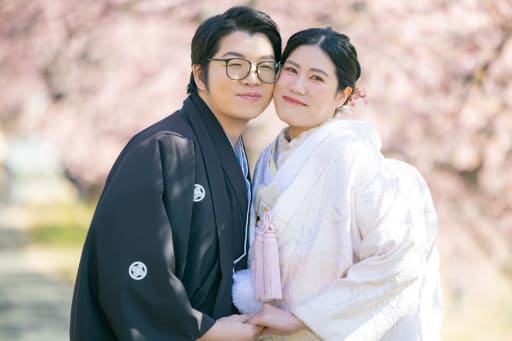 ほっぺたをくっつけて