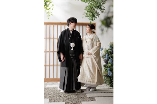 屋内庭園スタジオにて