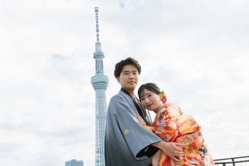 和装最後はスカイツリー！
