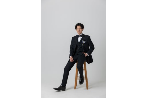 新郎さんソロカット！