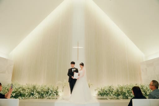 チャペルのお花もとってもきれいでした