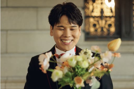 ブーケを渡しに 