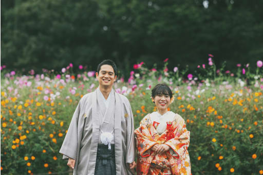 和装とお花