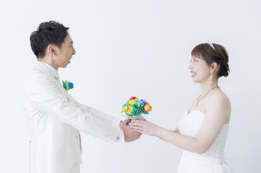 心を込めたお花を、はいどうぞ！