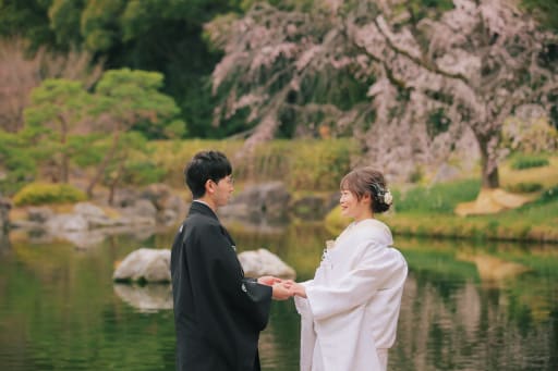 桜背景で撮影出来るスポットたくさん☆