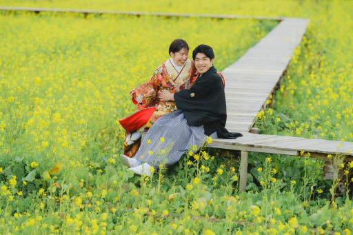 2月上旬から撮影できる菜の花畑ロケーション