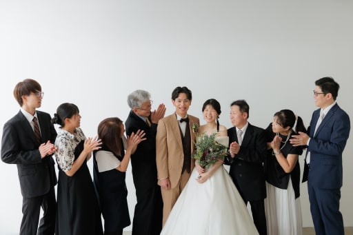 最後はご家族様と一緒にスタジオ撮影！