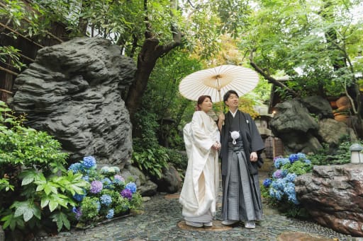 お庭からの眺めを