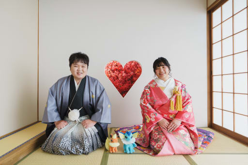 和装ラストはお茶室で！