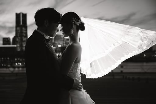 ベールをまとって