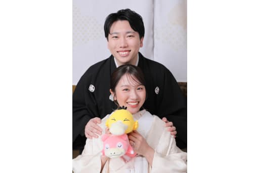 ぬいぐるみと一緒に