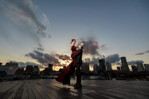 お二人のご余裕で抱っこ撮影♪♪ 楽しむ時は全力で！！