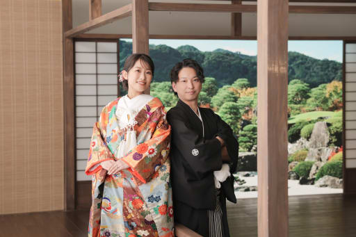 新緑の中で