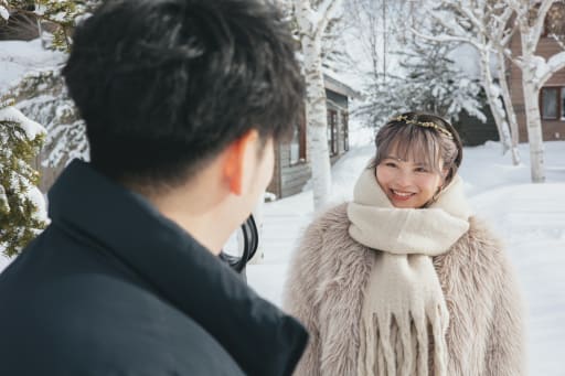 覗き込み新婦さん