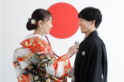 聴診器を使ったお写真も！