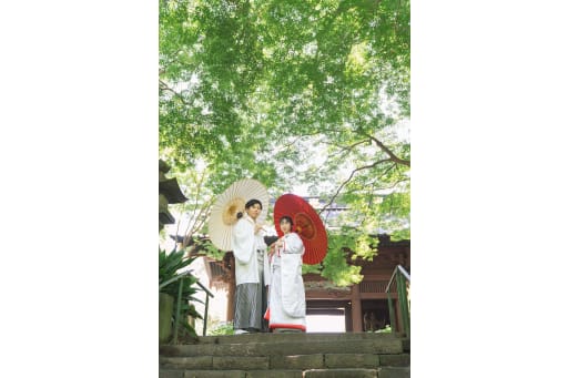 和傘を使ったお写真も