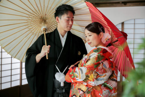 和装で撮影するスタジオプラン