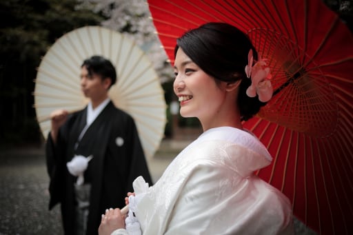 新婦さんにピント