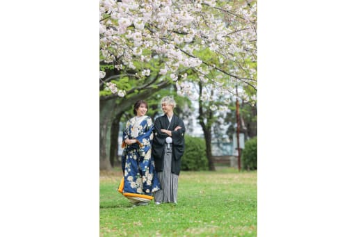 桜での撮影