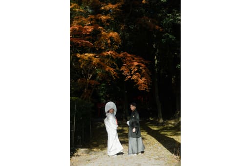 ここからは綿帽子を被って