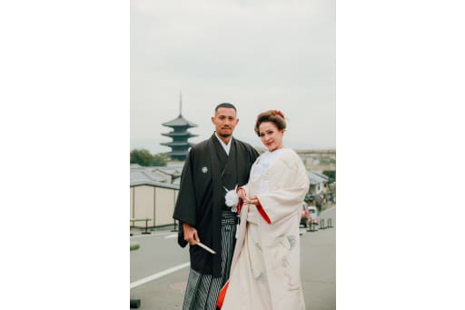 今回の撮影場所は、京都の象徴とも言える八坂。